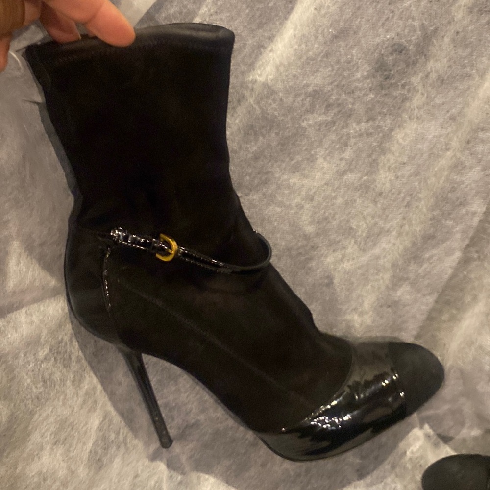 SOLD!!!!Sergio Rossi Stiletto Ankle Boots… VERY HIGH HEEL!!!